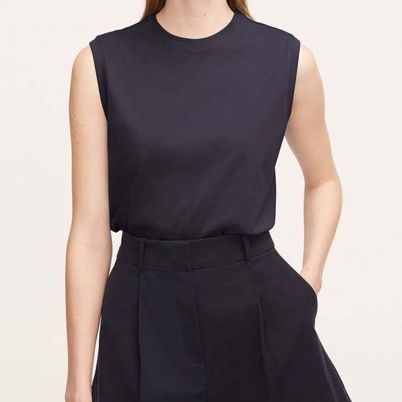 NWT - Rebecca Taylor | Navy Muscle Tank  - S - Picture 1 of 1